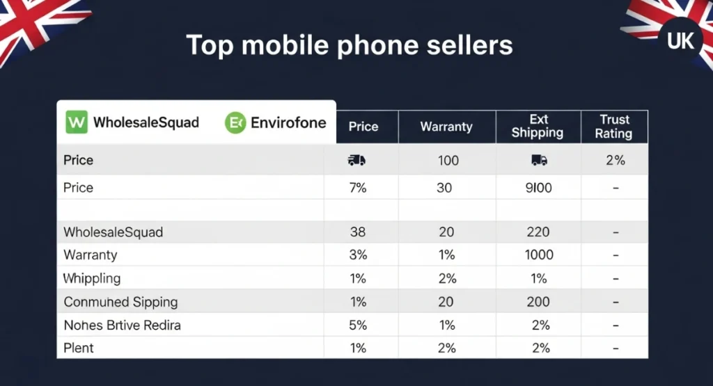 Compare Top Trusted Mobile Sellers in UK
