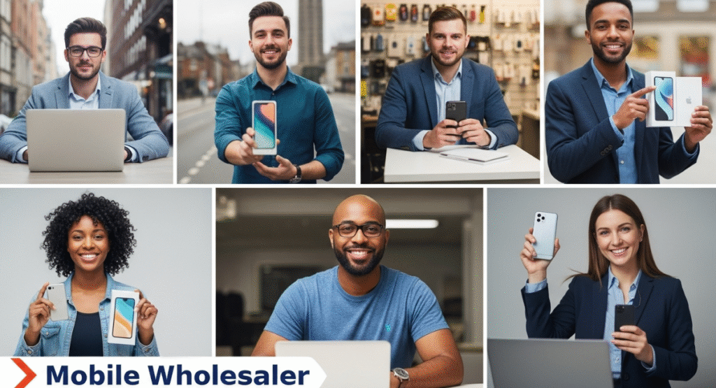 Mobile resellers and phone shop owners in the UK using wholesale supply.