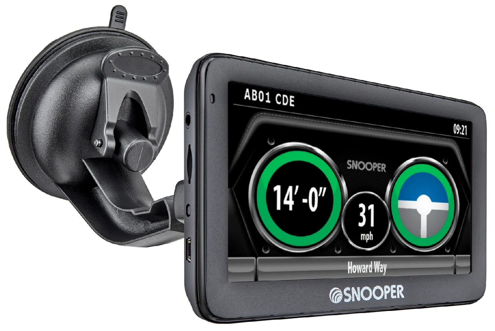 Snooper Truckmate Bridge-Saver S5100 Low Bridge Alert System with 5" Touchscreen