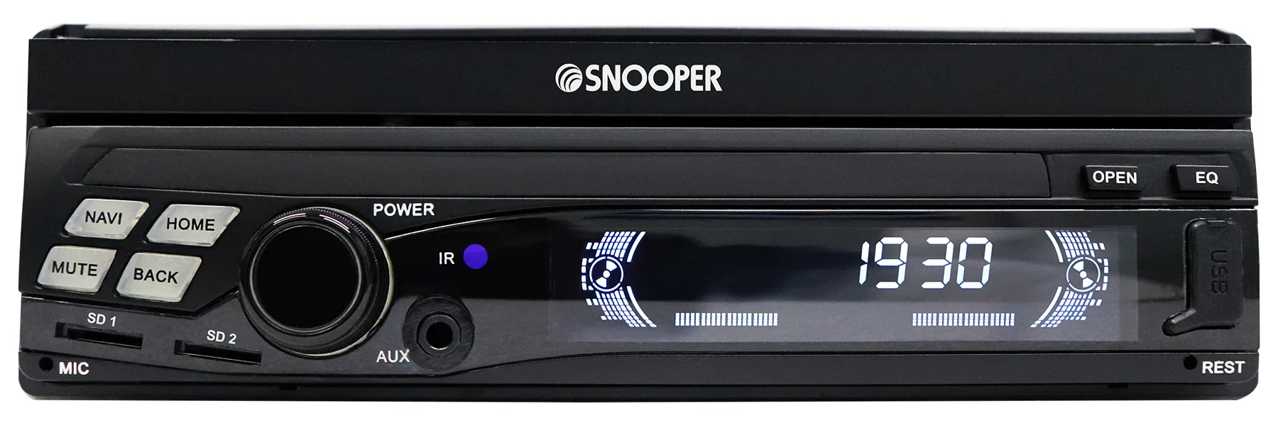 Snooper SMH-725DAB Single DIN 7″ Multimedia Receiver with Apple CarPlay, Android Auto & DAB+