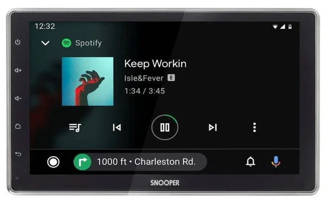Snooper SMH-525DAB 10.1″ Single DIN Car Multimedia Player with Wireless Apple CarPlay, Android Auto & DAB+